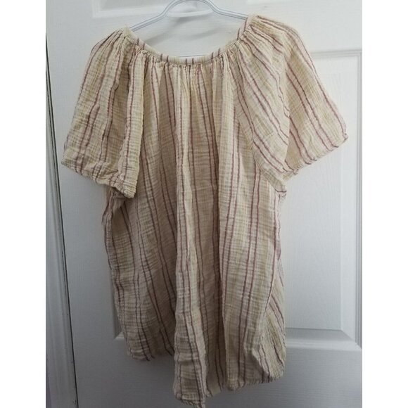 4our Dreamers 3x Gauzy Striped Top - Picture 2 of 7